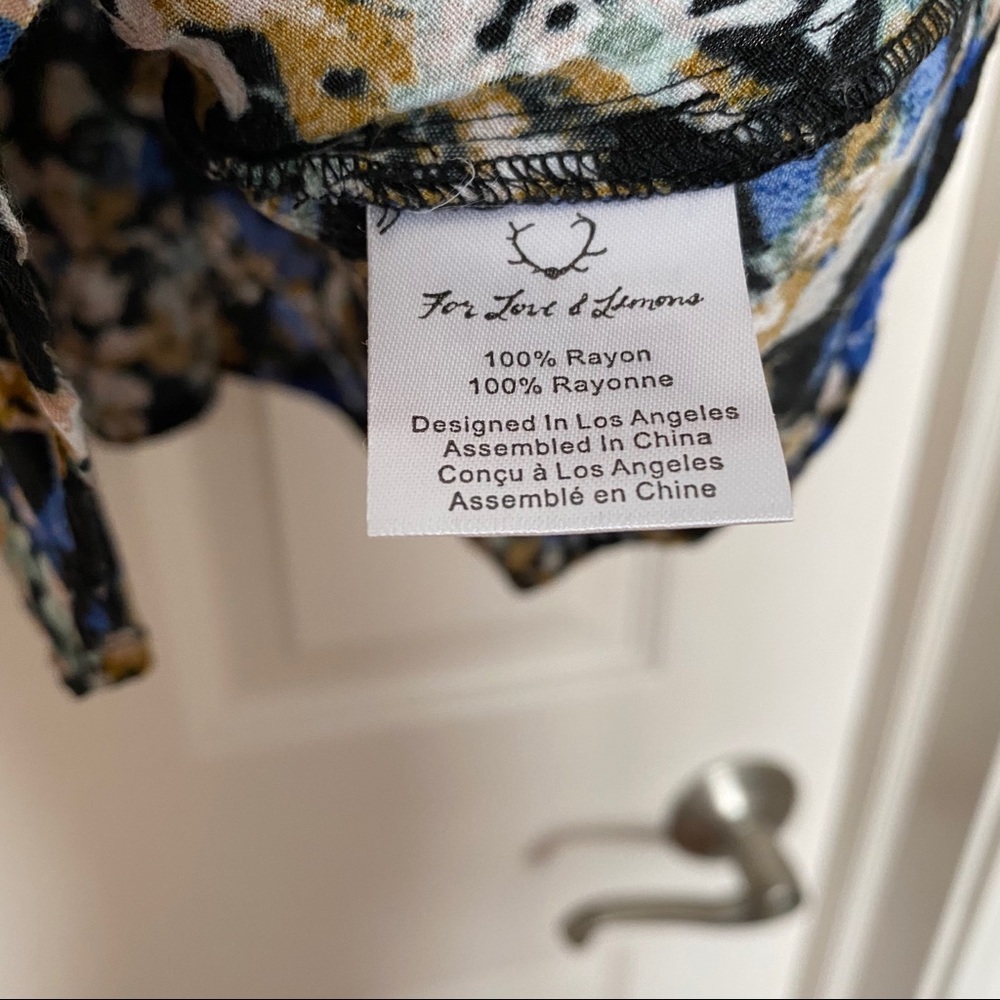 For Love and Lemons size small watercolor dress - Picture 7 of 9